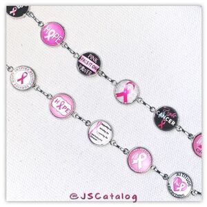 12mm Cabochon on Stainelss Steel Silver Bracelet